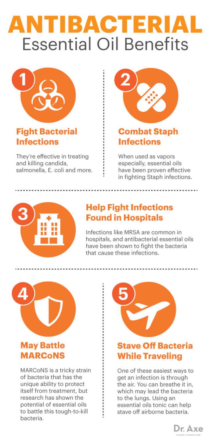 Antibacterial essential oils benefits - Dr. Axe