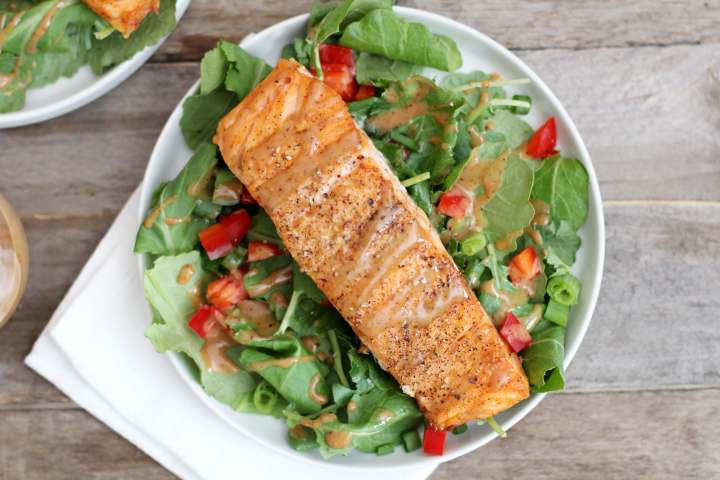 Salmon kale salad recipe - Dr. Axe