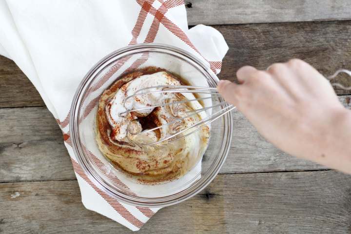 Salmon kale salad step 1 - Dr. Axe