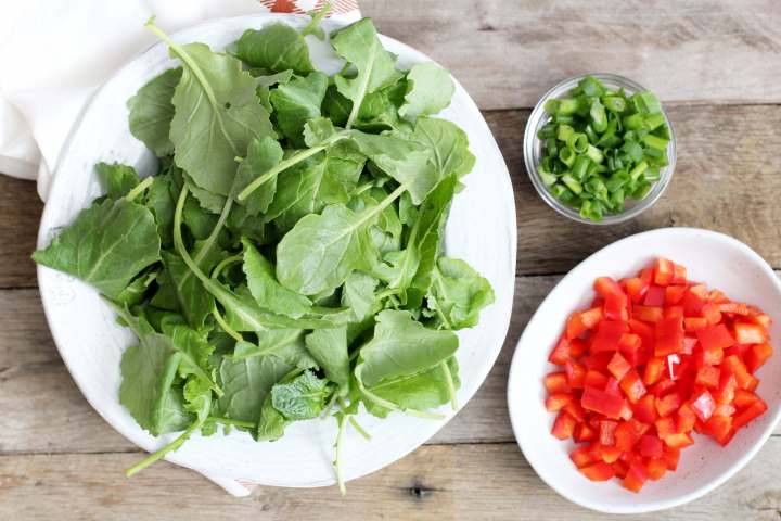 Salmon kale salad step 3 - Dr. Axe