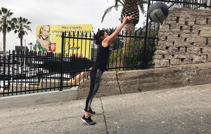 Medicine ball throws