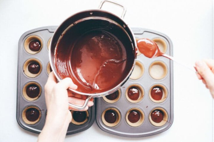 Salted paleo sunbutter cups step 2 - Dr. Axe